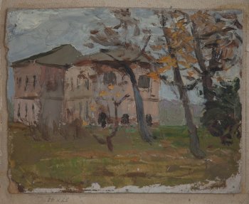 Б/Н. Картон, масло. 26х33