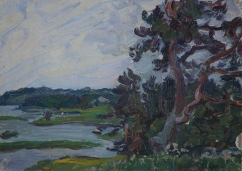 Б/Н. Оргалит, масло. 21х30
