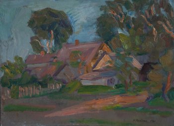 Б/Н. 1984г. Фанера, масло. 25,5х34,5