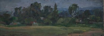 Б/Н. 1980г. Картон, масло. 14х38,5