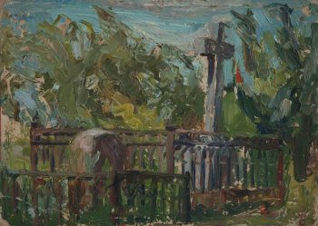 Б/Н. 1946г. Картон, масло. 22х30,5