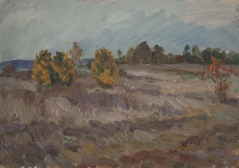 Осень. 1999г. Картон, масло. 35х49,3