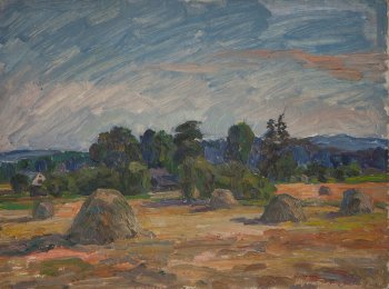 Б/Н. 1992г. Оргалит, масло. 37,5х50