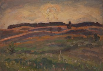 Утро. 1993г. Бумага, масло. 31,5х44,5