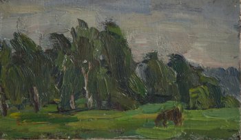 Б/Н. 1987г. Картон, масло. 13,5х22